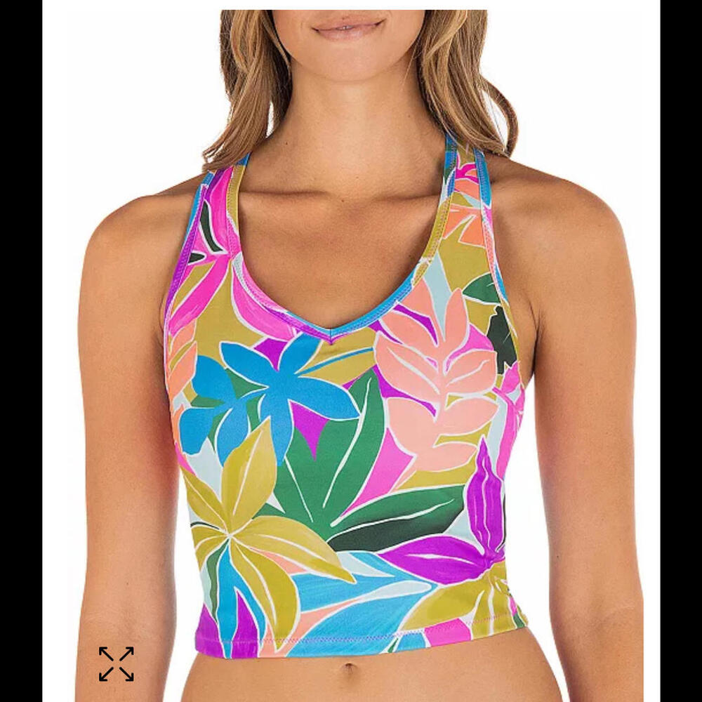 NWT Hurley Juniors‎ Mas IsLa Racer back Tankini Top Size S